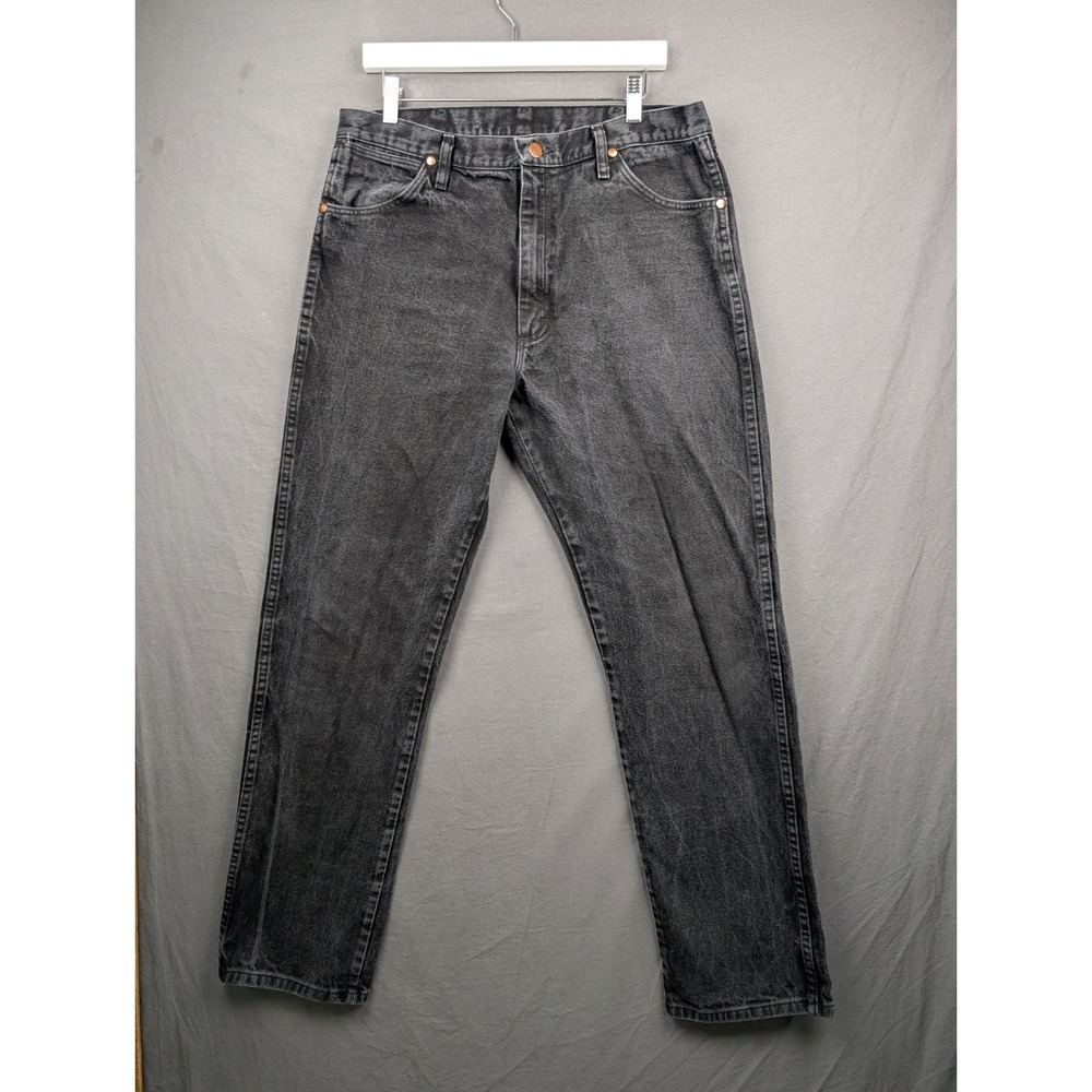 Wrangler Cowboy Cut Original Fit Jeans Mens 36x36 Black‎ Denim